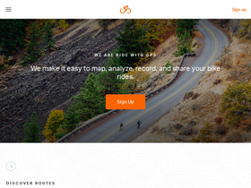 'ridewithgps.com' screenshot