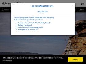 'metoliusclimbing.com' screenshot