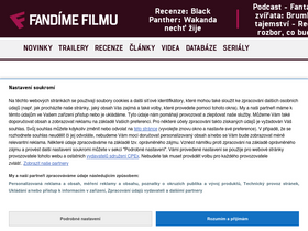 'fandimefilmu.cz' screenshot