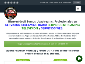 'usastreams.com' screenshot