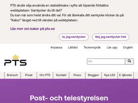 'pts.se' screenshot