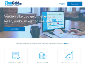 'zinngeld.nl' screenshot