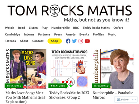 'tomrocksmaths.com' screenshot