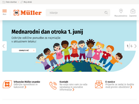 'mueller.si' screenshot