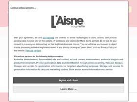 'aisnenouvelle.fr' screenshot