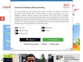 'leichtathletik.de' screenshot