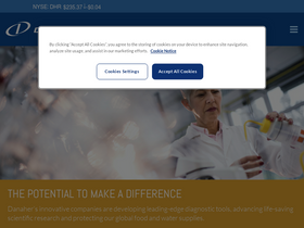 'danaher.com' screenshot