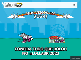'lollapaloozabr.com' screenshot