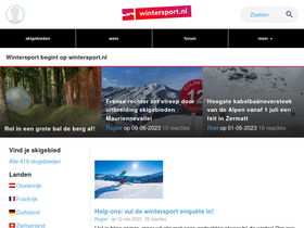 'wintersport.nl' screenshot