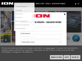 'ionaudio.com' screenshot