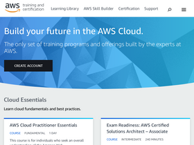 'aws.training' screenshot