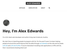 'alexedwards.net' screenshot
