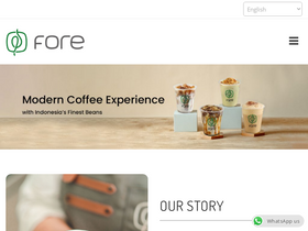 'fore.coffee' screenshot