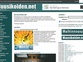 'muusikoiden.net' screenshot