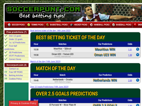 'soccerpunt.com' screenshot