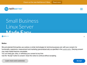 'nethserver.org' screenshot