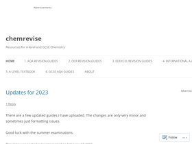 'chemrevise.org' screenshot