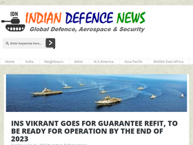 'indiandefensenews.in' screenshot