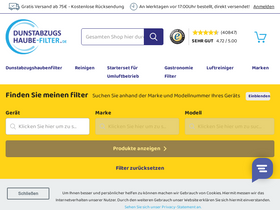 'dunstabzugshaube-filter.de' screenshot