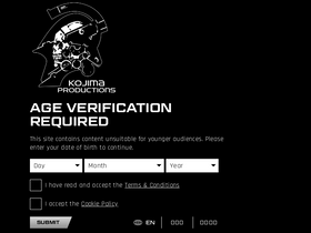 'kojimaproductions.jp' screenshot