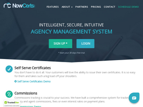 'nowcerts.com' screenshot