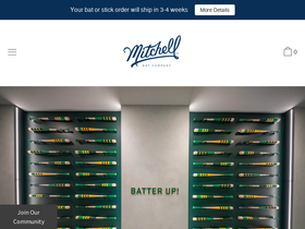 Mitchell Bat Co homepage screenshot