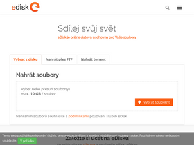'edisk.cz' screenshot