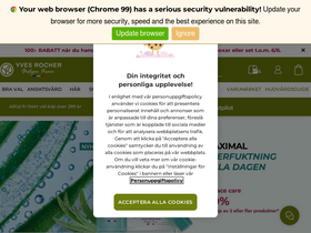 'yves-rocher.se' screenshot