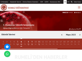 'rumeli.edu.tr' screenshot