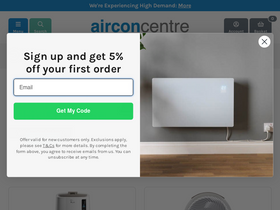 'airconcentre.co.uk' screenshot