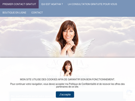 'agatha-angeduciel.com' screenshot