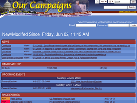 'ourcampaigns.com' screenshot