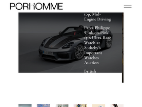 'por-homme.com' screenshot