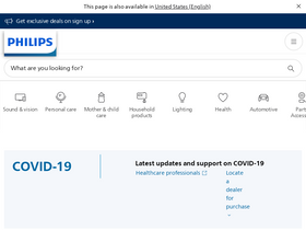 'philips.co.in' screenshot