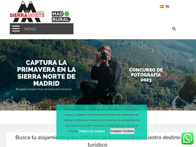 'sierranortemadrid.org' screenshot