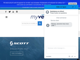 'my-velo.fr' screenshot