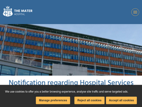 'mater.ie' screenshot