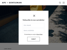 'apetogentleman.com' screenshot