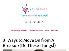 'yourdevan.com' screenshot