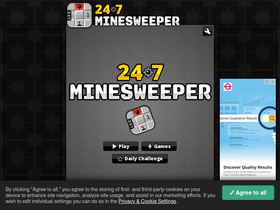 '247minesweeper.com' screenshot