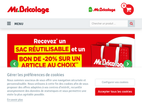 'mr-bricolage.be' screenshot