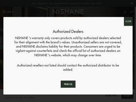 'nishane.com' screenshot