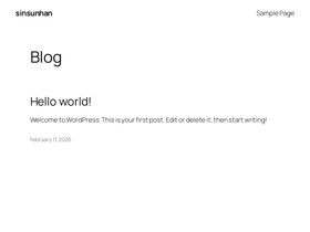 'sinsunhan.com' screenshot