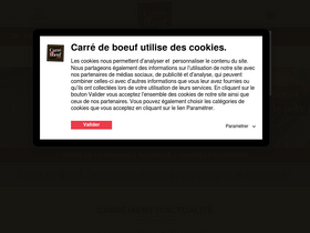 'carredeboeuf.com' screenshot