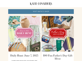 'katieconsiders.com' screenshot