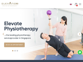 'elevatephysio.com.sg' screenshot