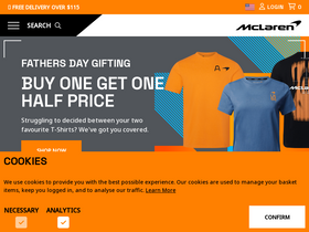 'mclarenstore.com' screenshot