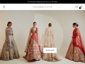 anjaleeandarjunkapoor.com homepage screenshot