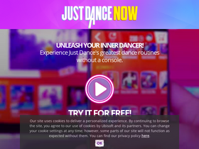 'ire-cert-web.justdancenow.com' screenshot