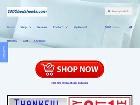 '1800bedsheets.com' screenshot